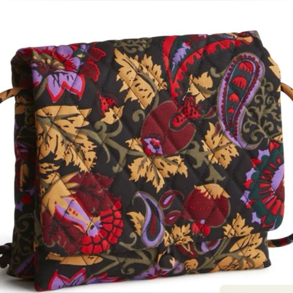 NWT Adorable Vera Bradley Baird Hipster. Midnight Garden Paisley fabric. Cotton. - Picture 2 of 8
